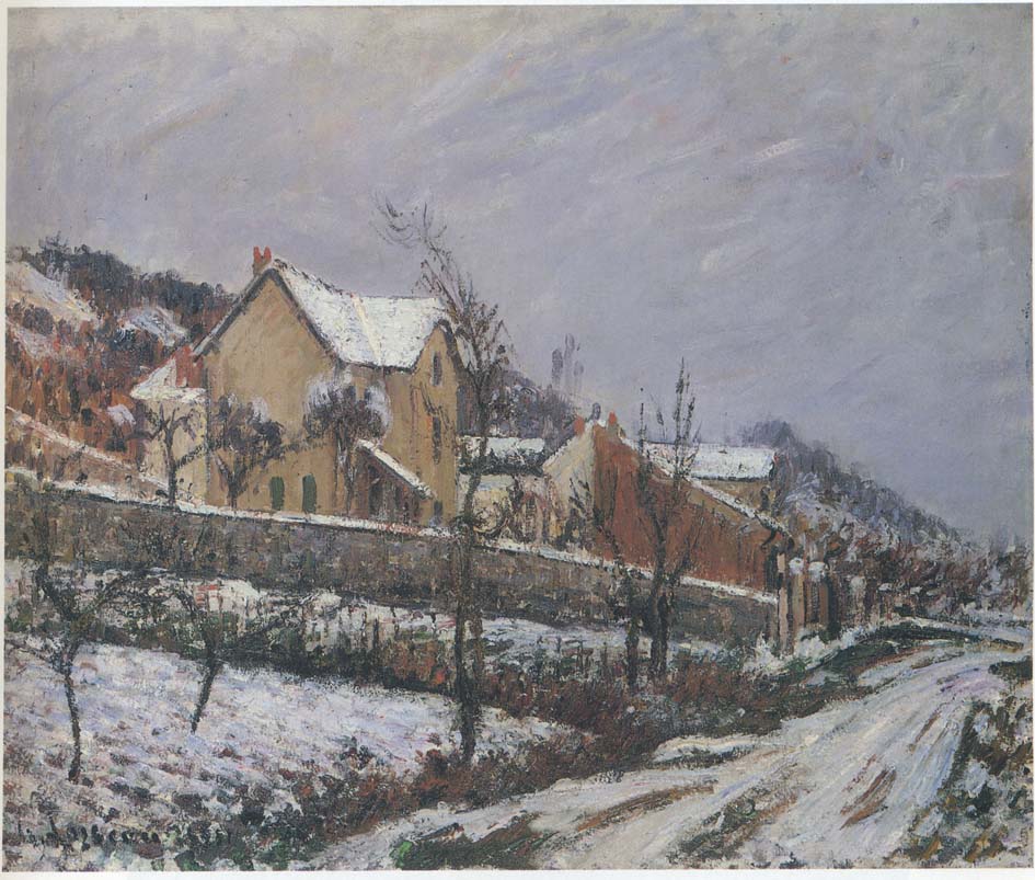 Village in Snow (1911) – Gustave Loiseau Tablo