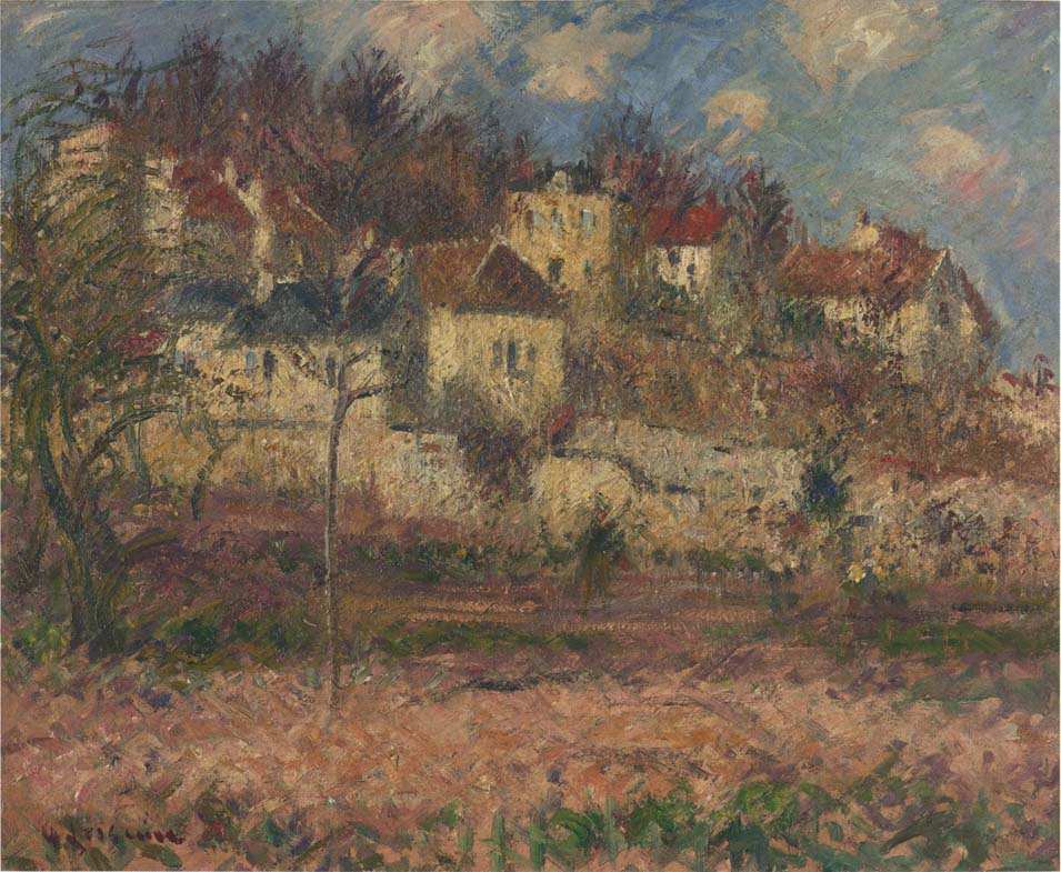 Village on the hill Gustave Loiseau tablo - Dekolata