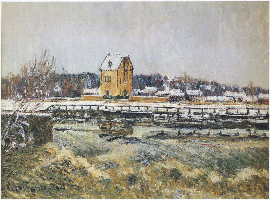 Waterfall at Saint Martin Pontoise (1906) Gustave Loiseau tablo - Dekolata