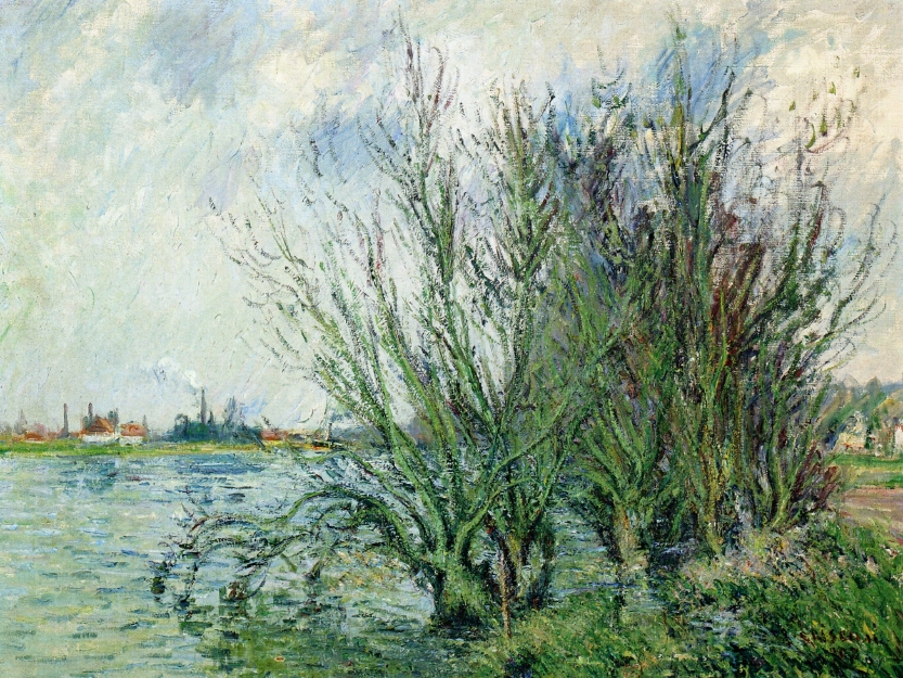 Willows, Banks of the Oise (1908) – Gustave Loiseau Tablo