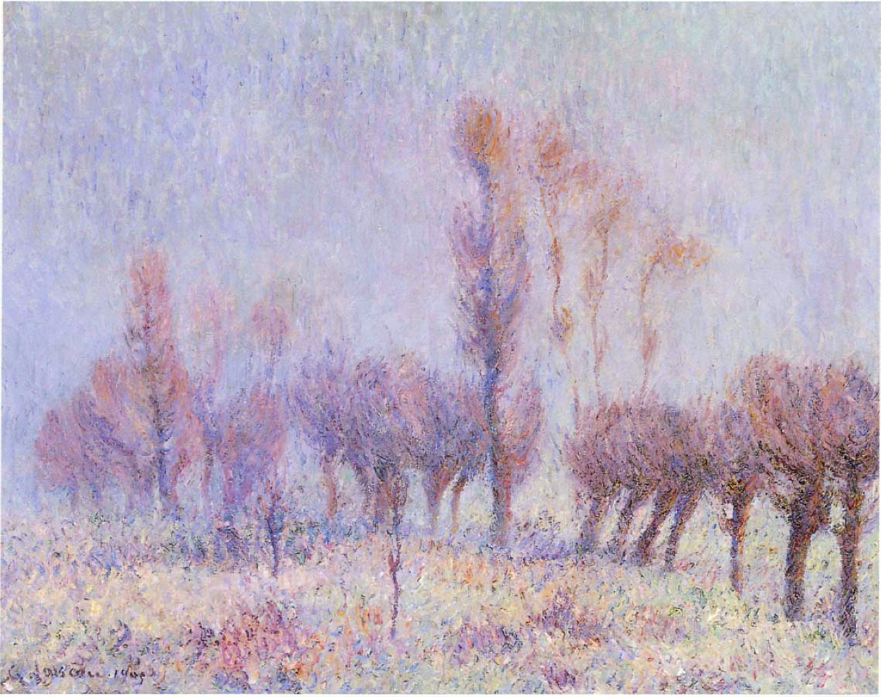 Willows in Fog (1915) Gustave Loiseau tablo - Dekolata
