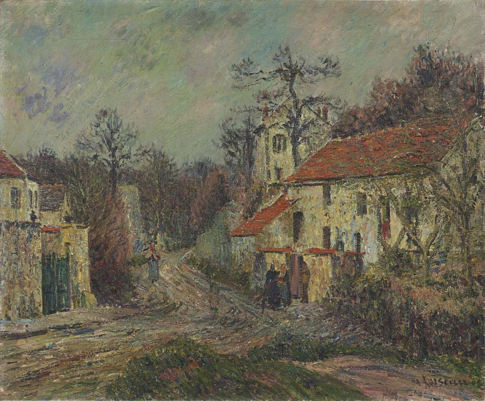 Winter in Chaponival Gustave Loiseau tablo - Dekolata