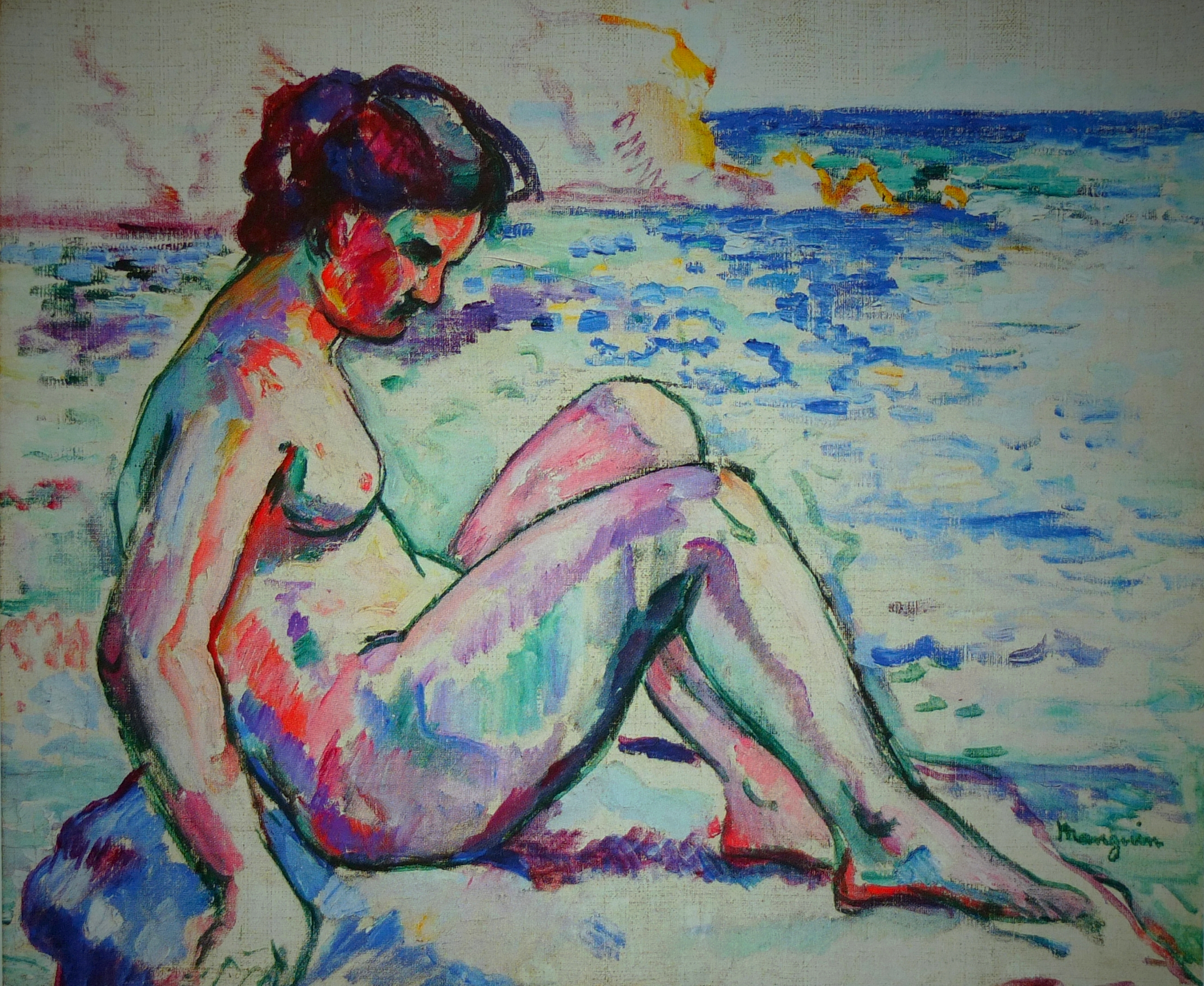 Jeanne Au Rocher (Cavalière) (1906) Henri Manguin tablo - Dekolata