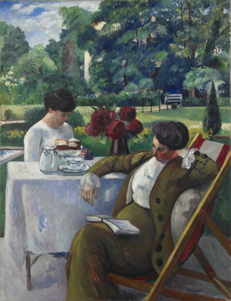 Le Thé À La Flora (1912) Henri Manguin tablo - Dekolata