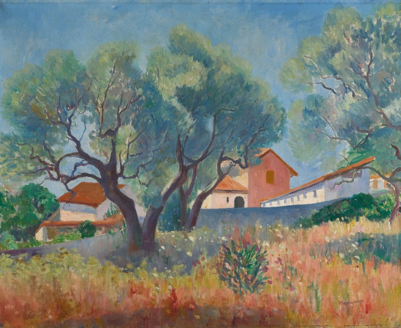 Les Oliviers À Sanary (1911) Henri Manguin tablo - Dekolata
