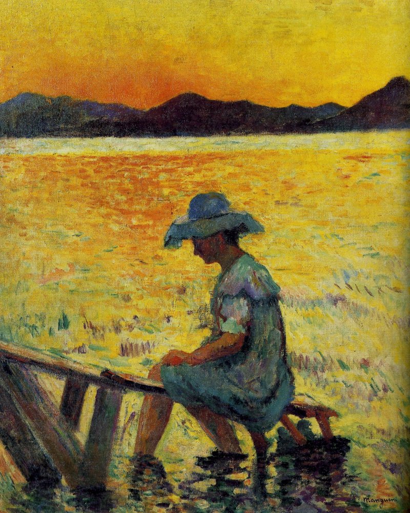 Saint Tropez, Sunset (1904) – Henri Manguin Tablo