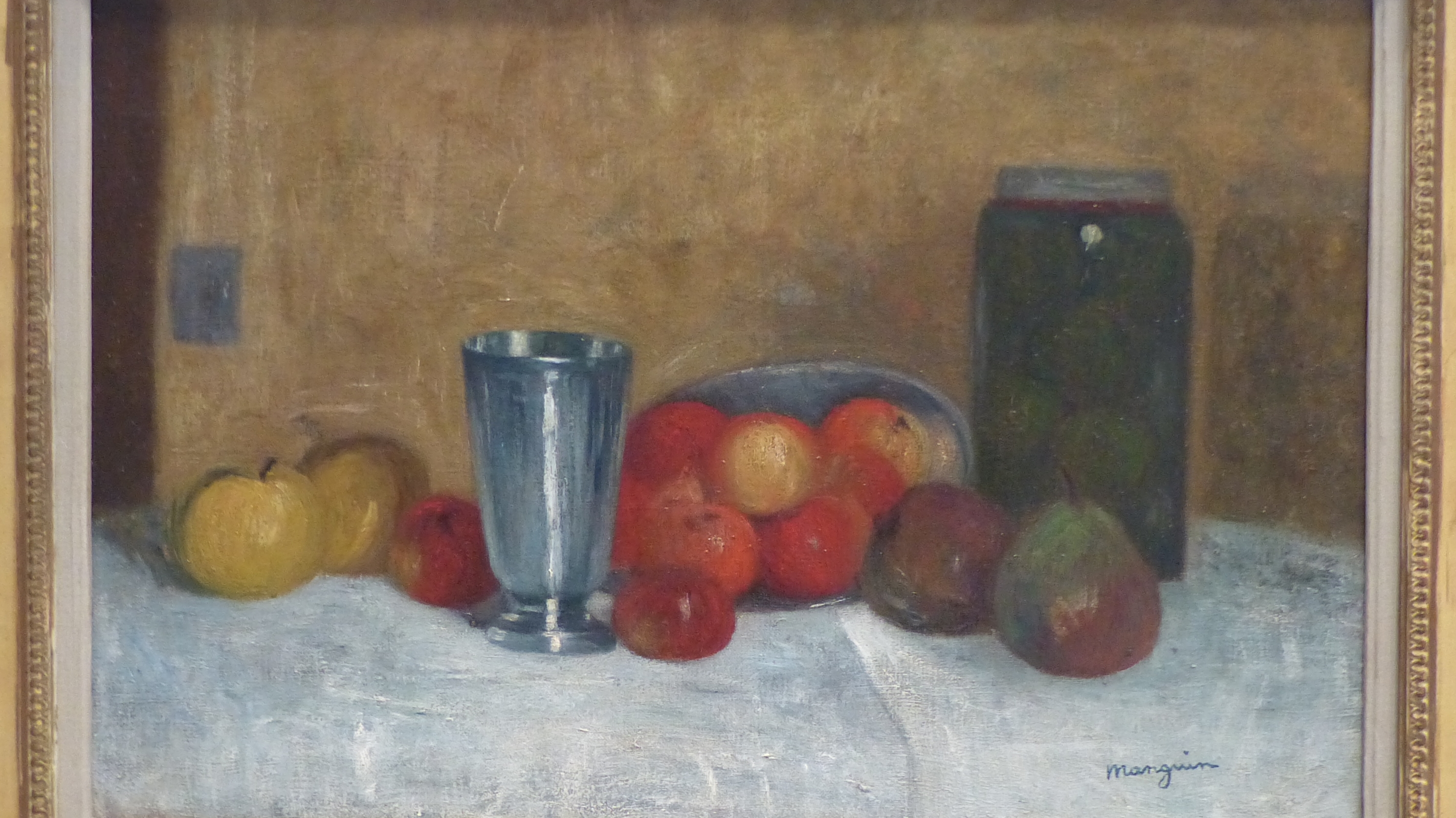 Still Life with a Silver Goblet – Henri Manguin Tablo