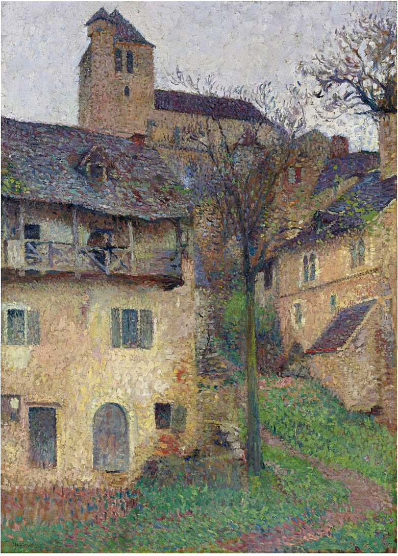 Amount Verg The Church of Saint Cirq Lapopie – Henri Martin Tablo