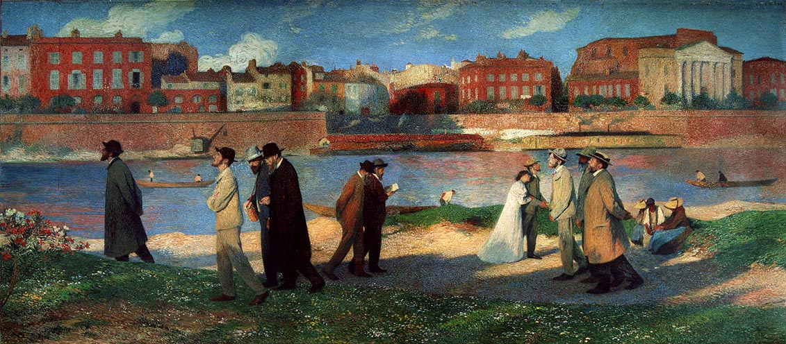 Banks of the Garonne Henri Martin tablo - Dekolata