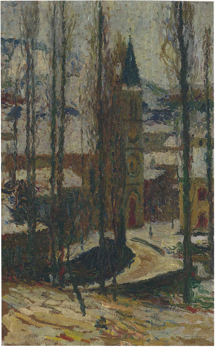 Church in Winter Henri Martin tablo - Dekolata