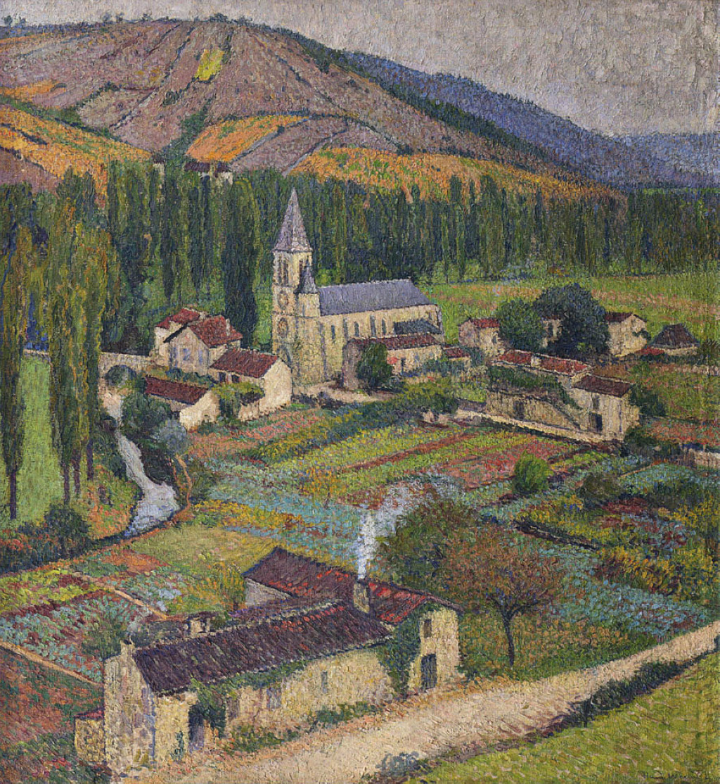 Church in the Village in Labastide du Vert – Henri Martin Tablo