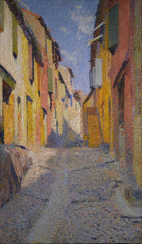 Collioure street Henri Martin tablo - Dekolata