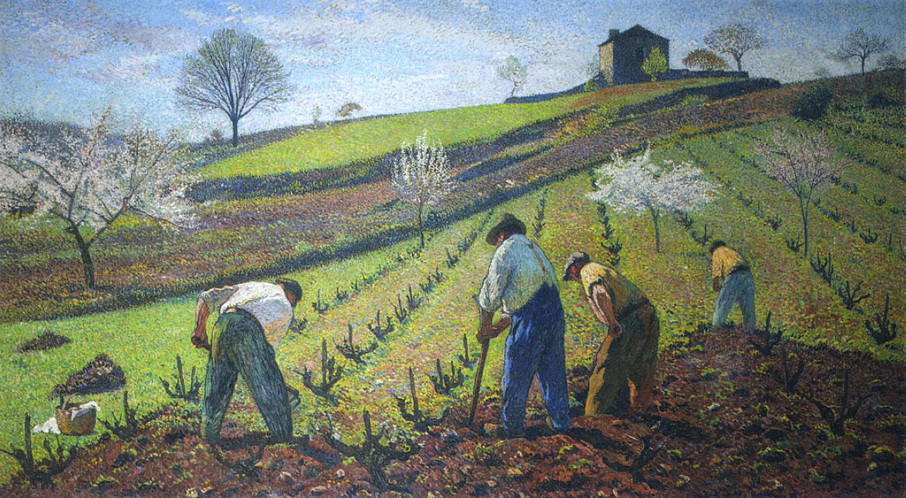 Cultivation of the Vines Henri Martin tablo - Dekolata