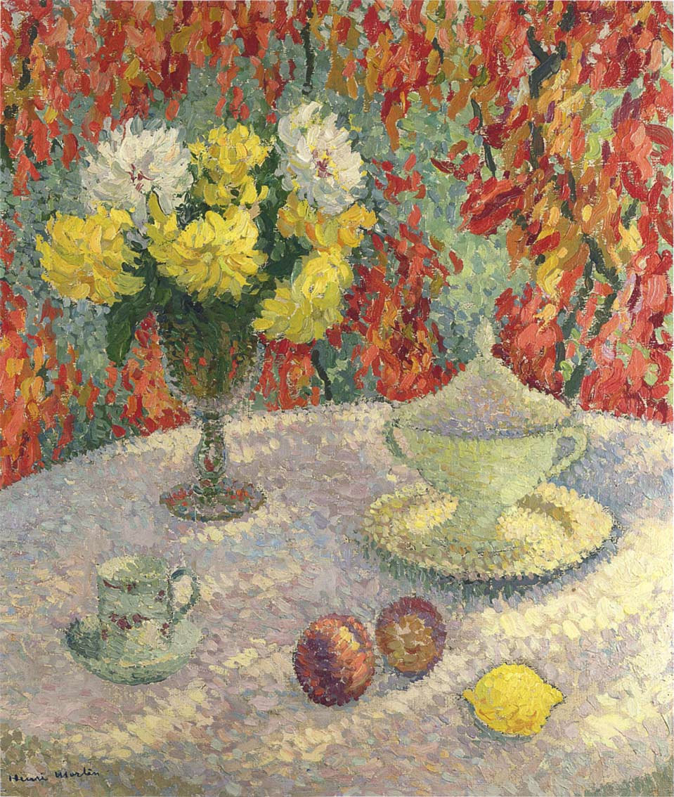 Dahlias in the Sun (1920) – Henri Martin Tablo