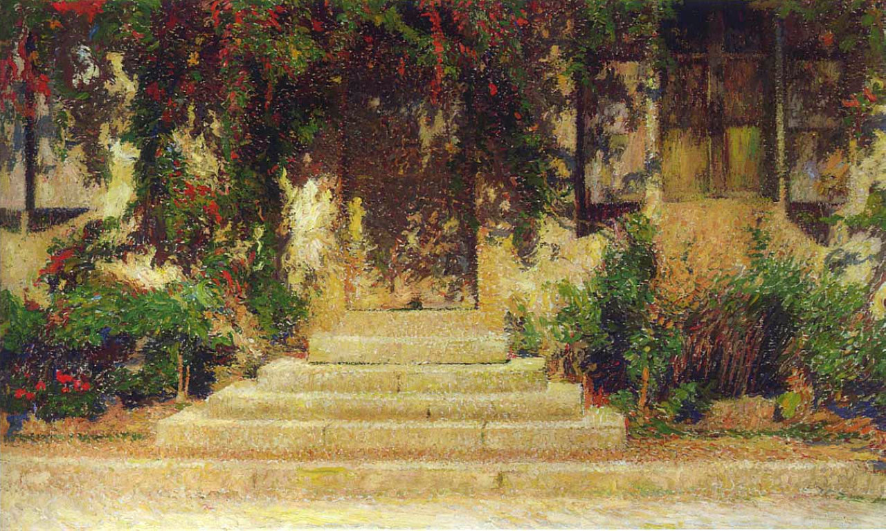 Doorway into the House Henri Martin tablo - Dekolata