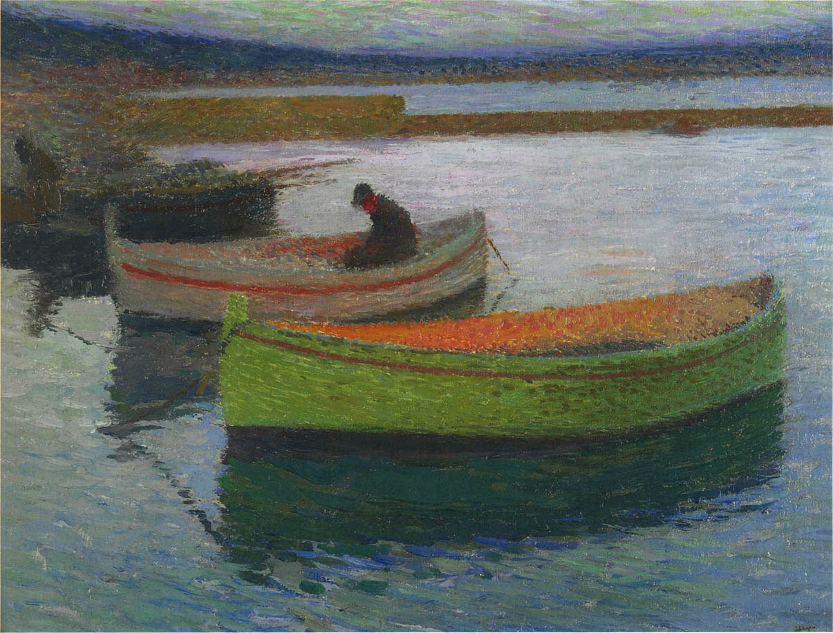 Fishing boats at Collioure Henri Martin tablo - Dekolata