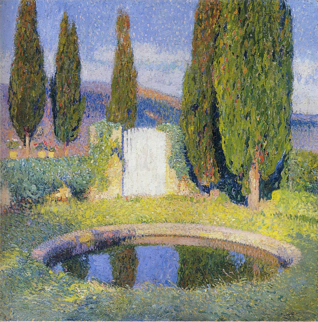 Fountain (1920) Henri Martin tablo - Dekolata
