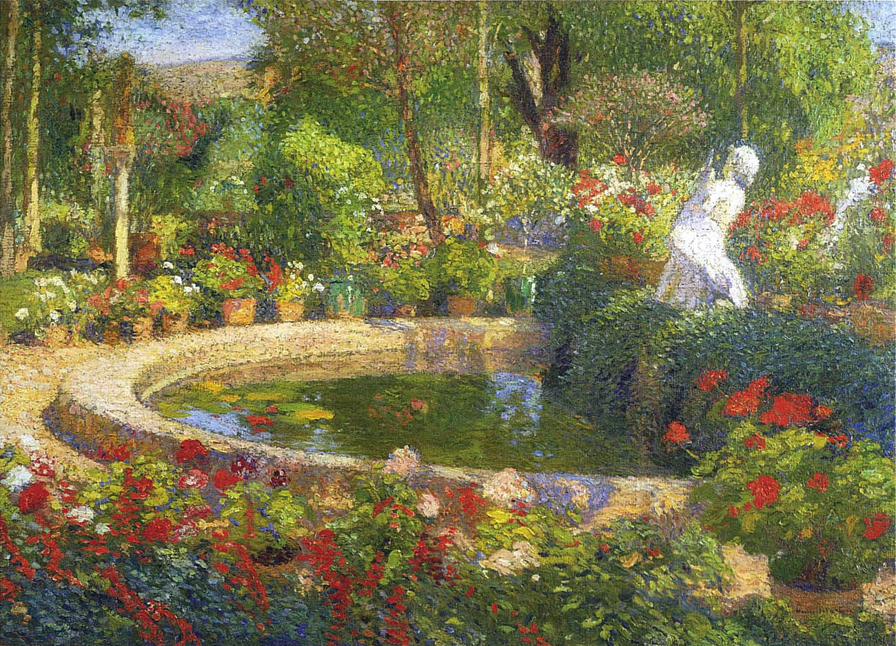 Fountain in Marquayrol (1885) Henri Martin tablo - Dekolata