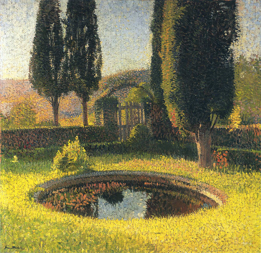 Fountain in South East Park in Marquayrol Henri Martin tablo - Dekolata