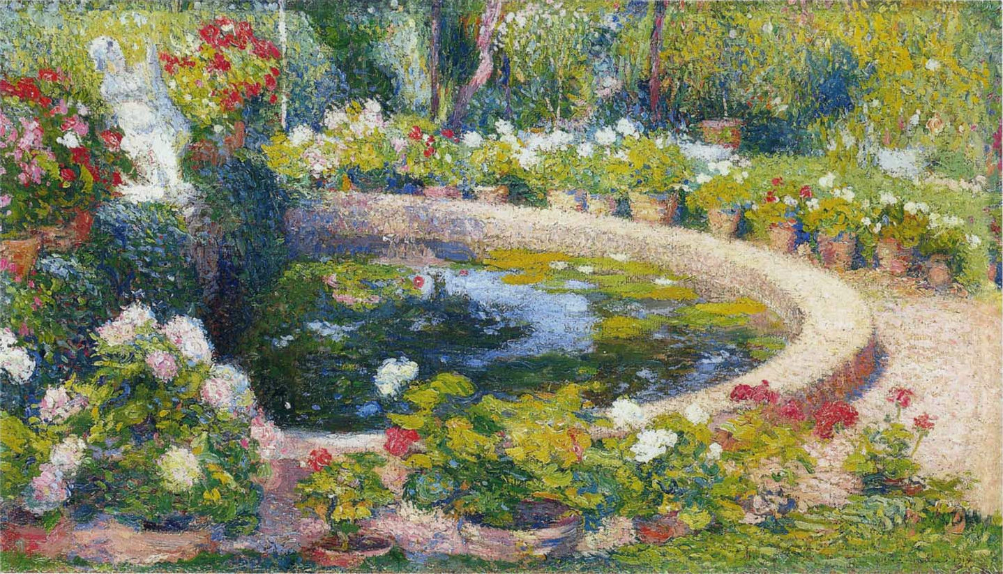 Fountain in the Center of the Park – Henri Martin Tablo