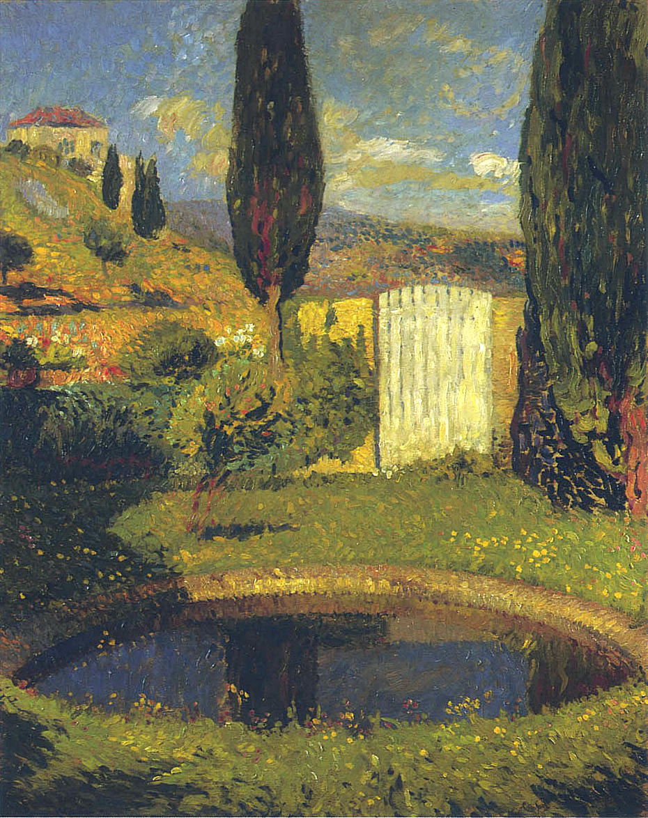 Garden at Labastide du Vert Henri Martin tablo - Dekolata
