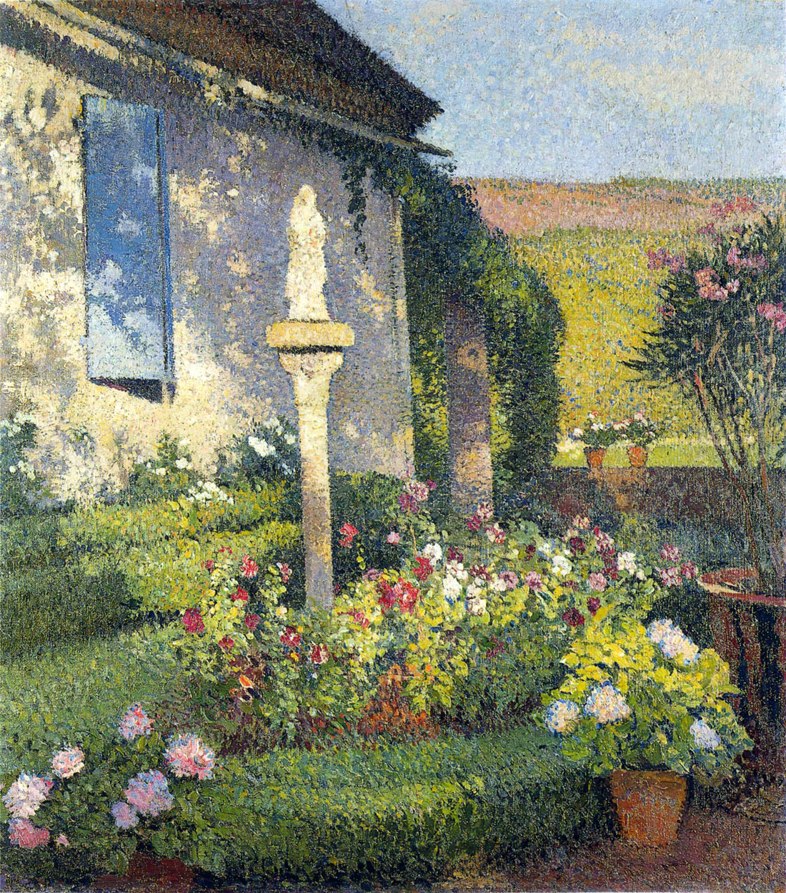 Garden of Labastide du Ver in Marquayrol Henri Martin tablo - Dekolata