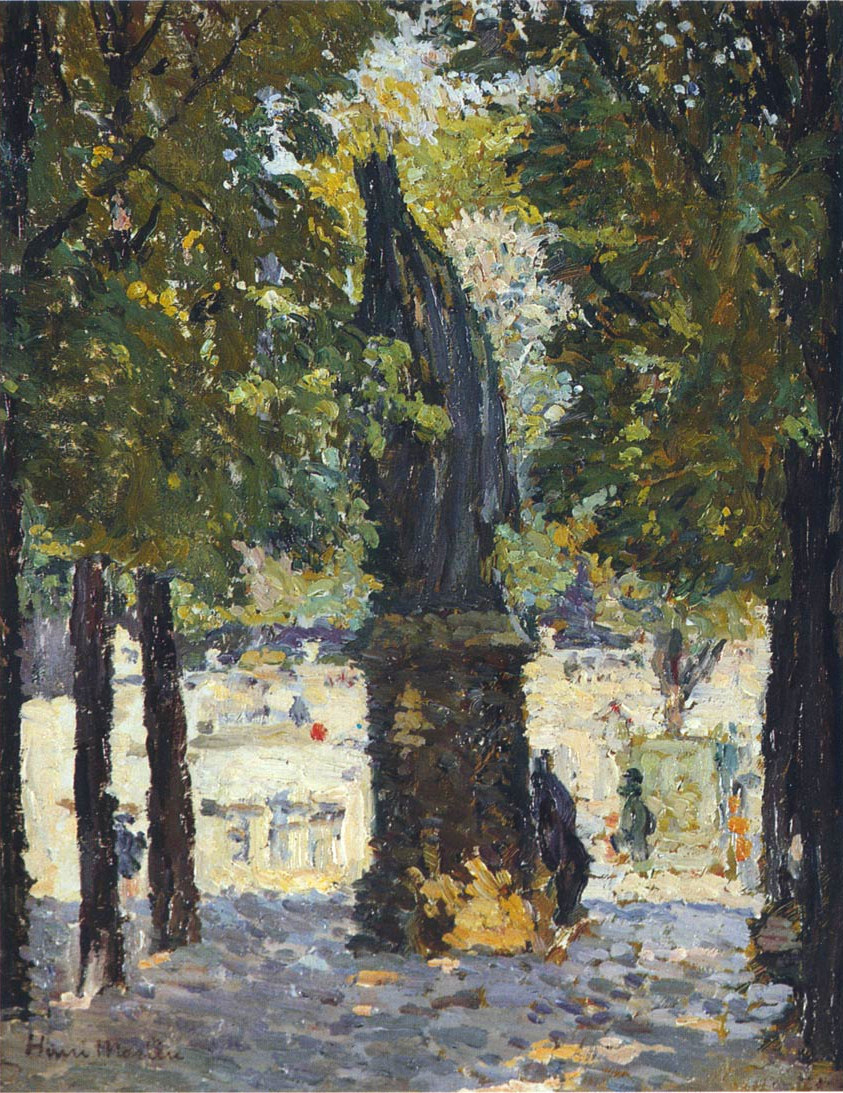 Garden of Luxembourg (1931) Henri Martin tablo - Dekolata