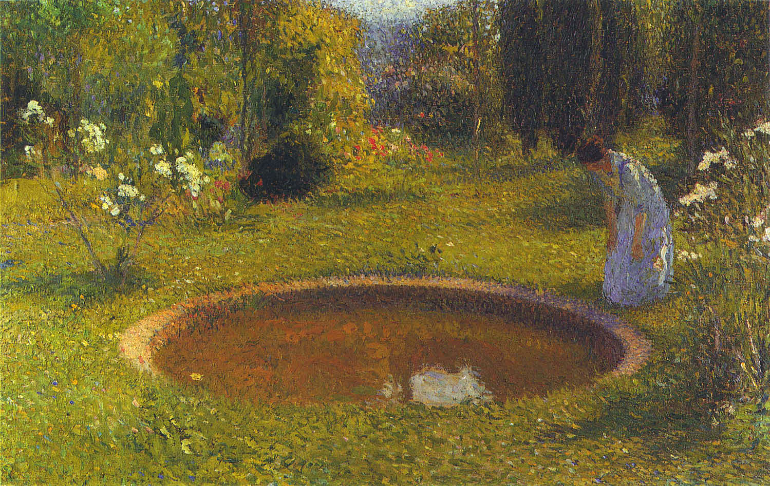 Girl by a Fountain (1896) – Henri Martin Tablo
