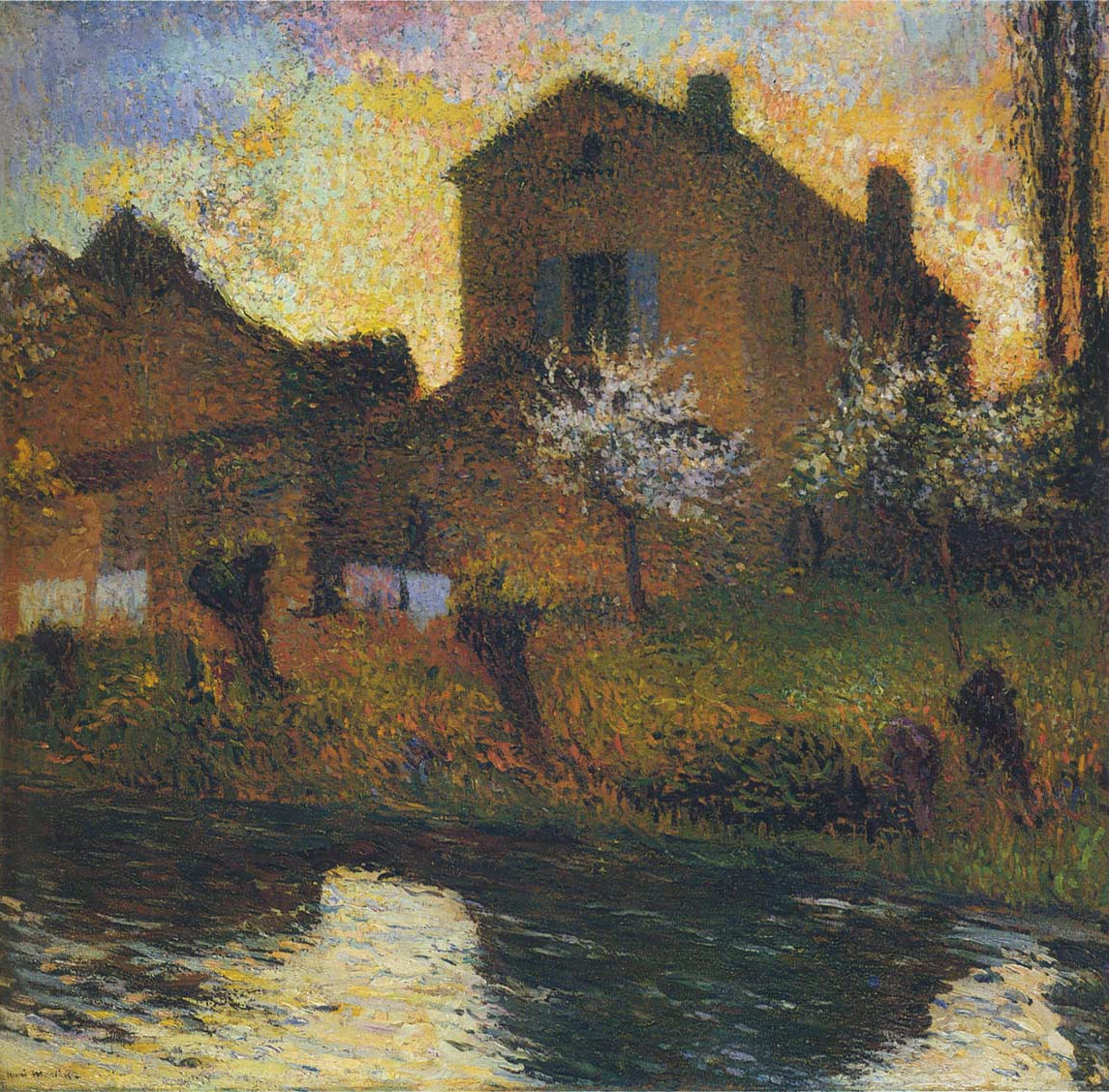 House of Marie Louise in Labastide (1920) Henri Martin tablo - Dekolata