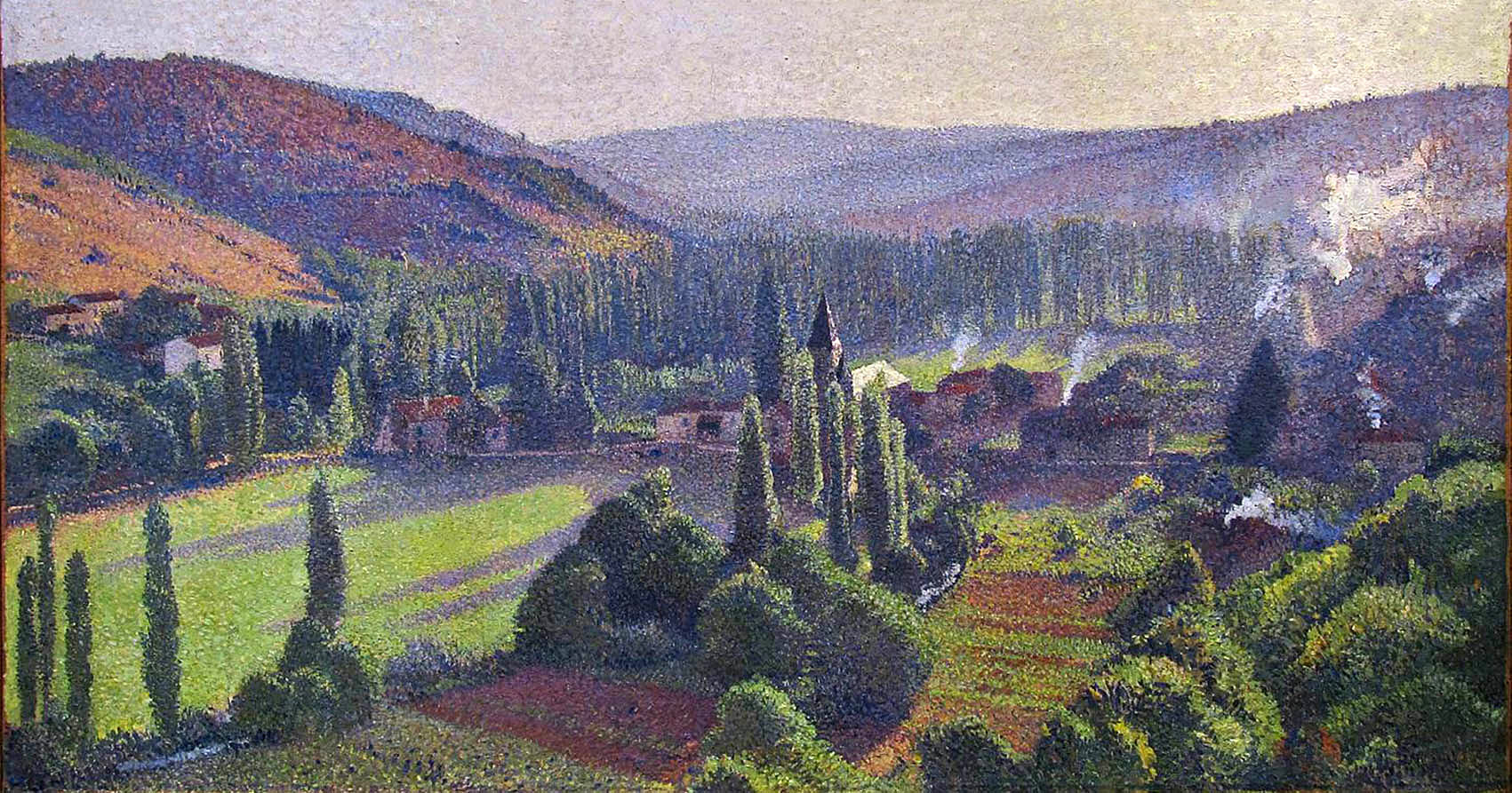 Labastide du Vert in Marquayrol (1890) Henri Martin tablo - Dekolata
