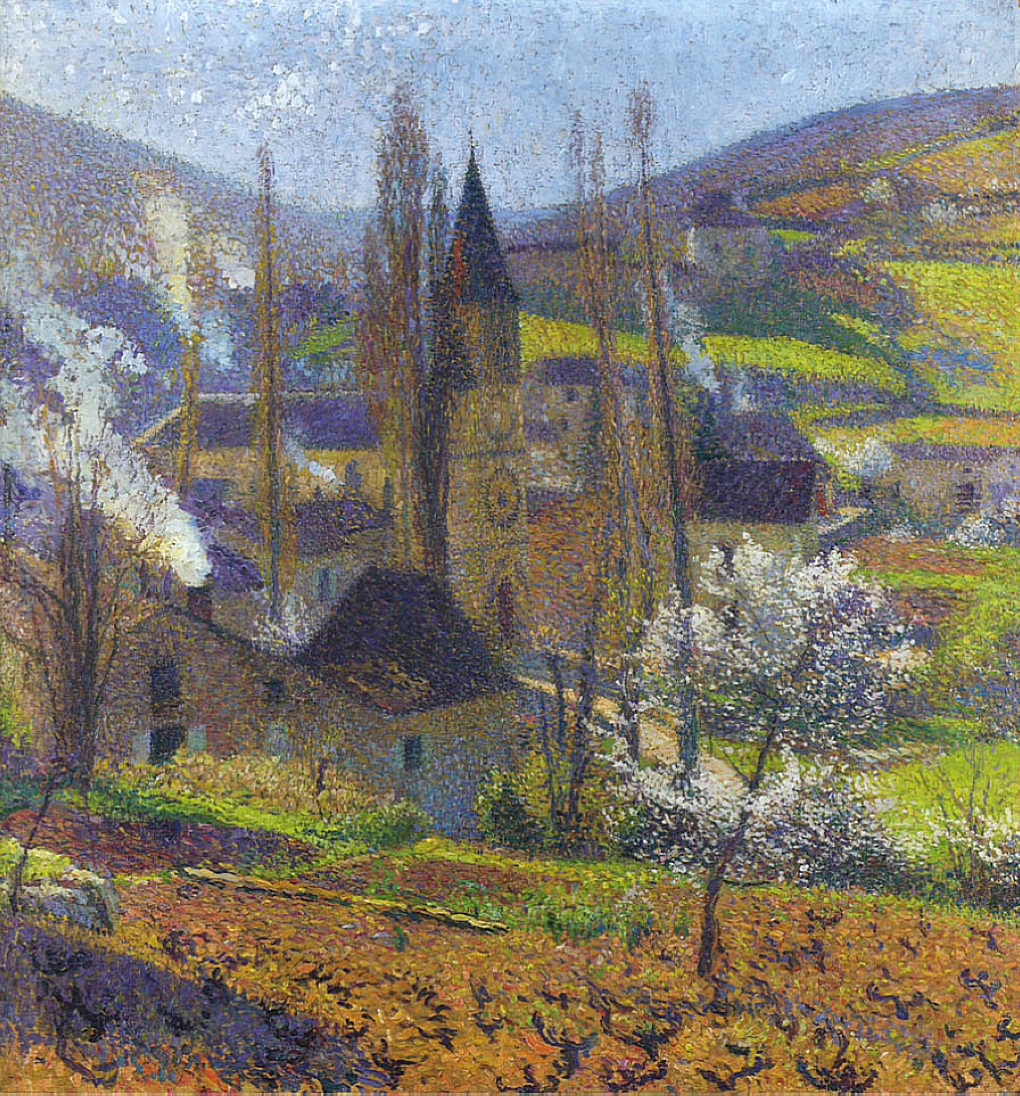 Labastide in Spring behind the Presbytere – Henri Martin Tablo