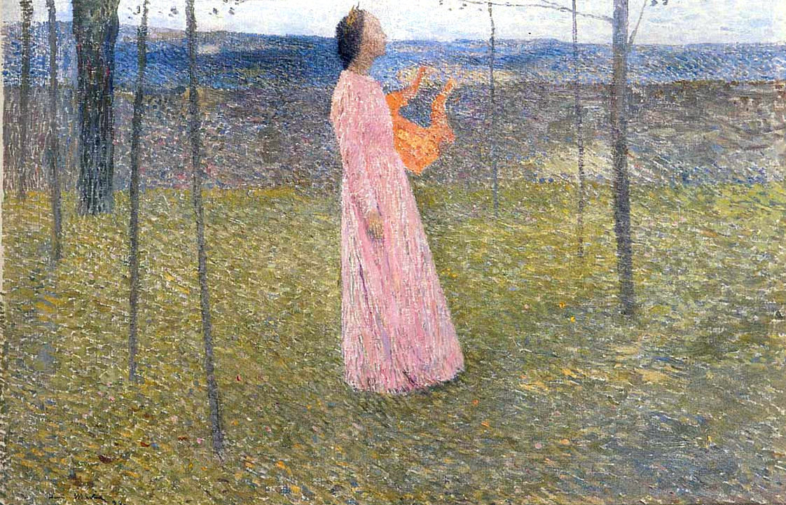 Muse in the Fields Henri Martin tablo - Dekolata