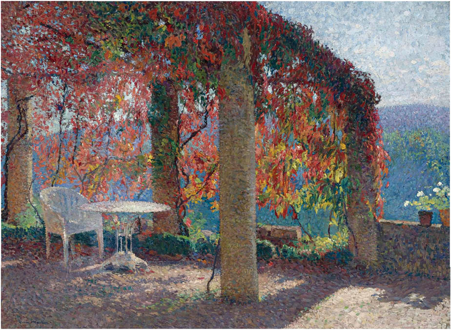 Pergola in Marquayrol in Autumn Henri Martin tablo - Dekolata