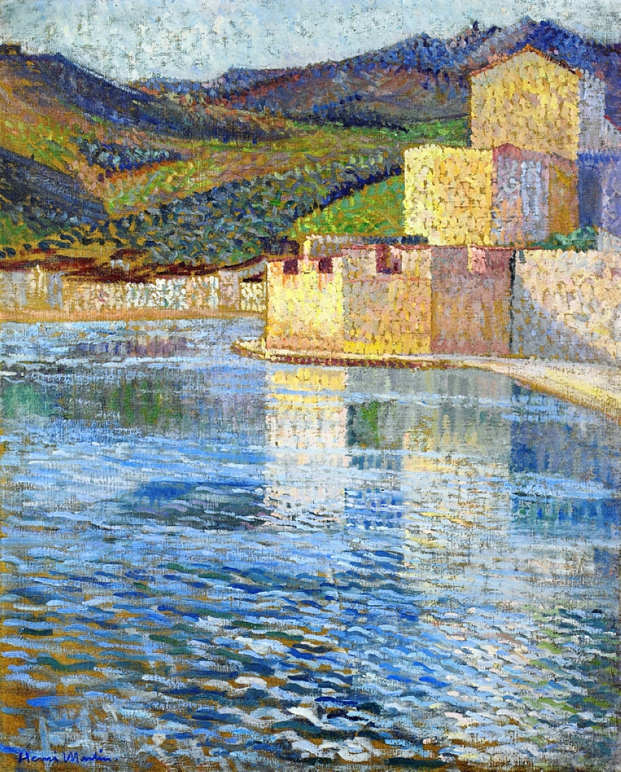 Ramparts at Collioure (1915) Henri Martin tablo - Dekolata