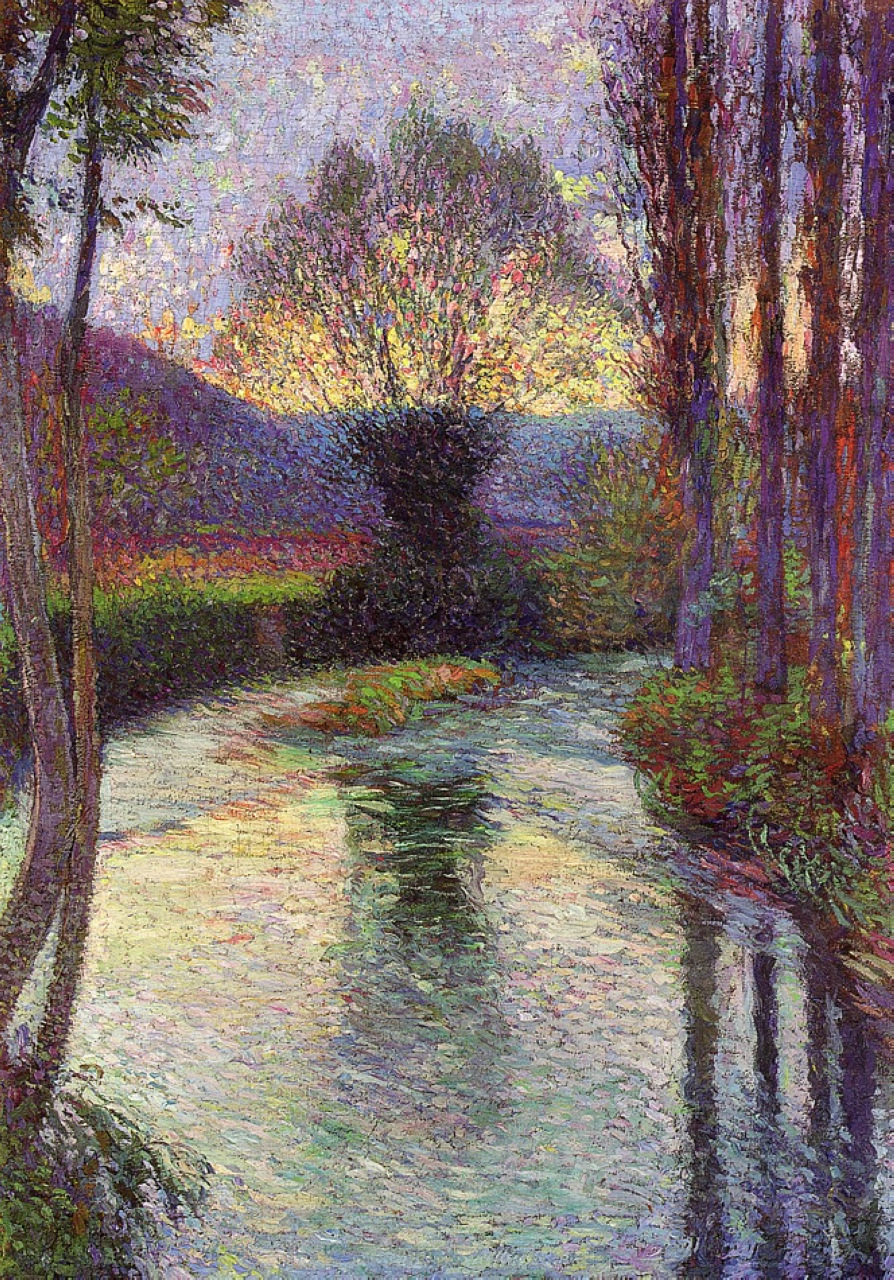 Reflected Willow on the Green (1915) Henri Martin tablo - Dekolata