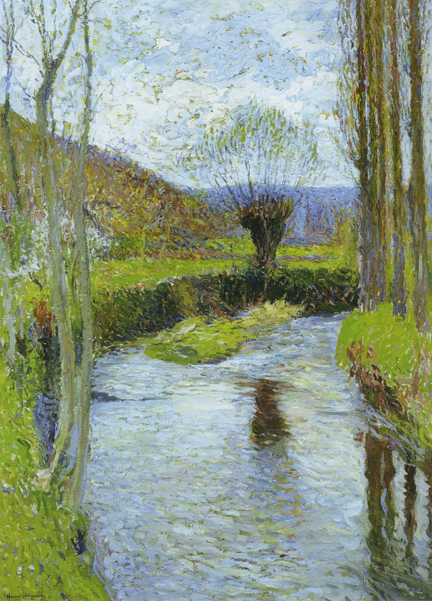 River Vert in Spring – Henri Martin Tablo