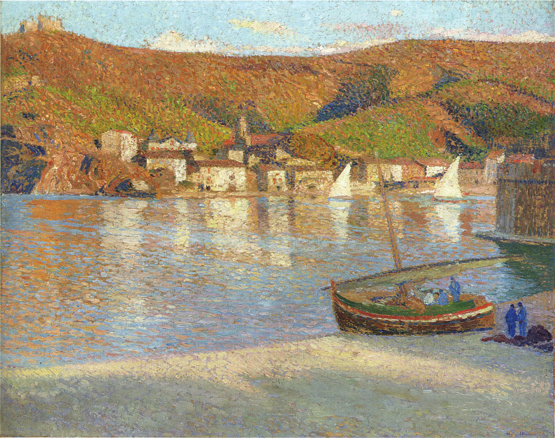 Sailboats in the Port Henri Martin tablo - Dekolata