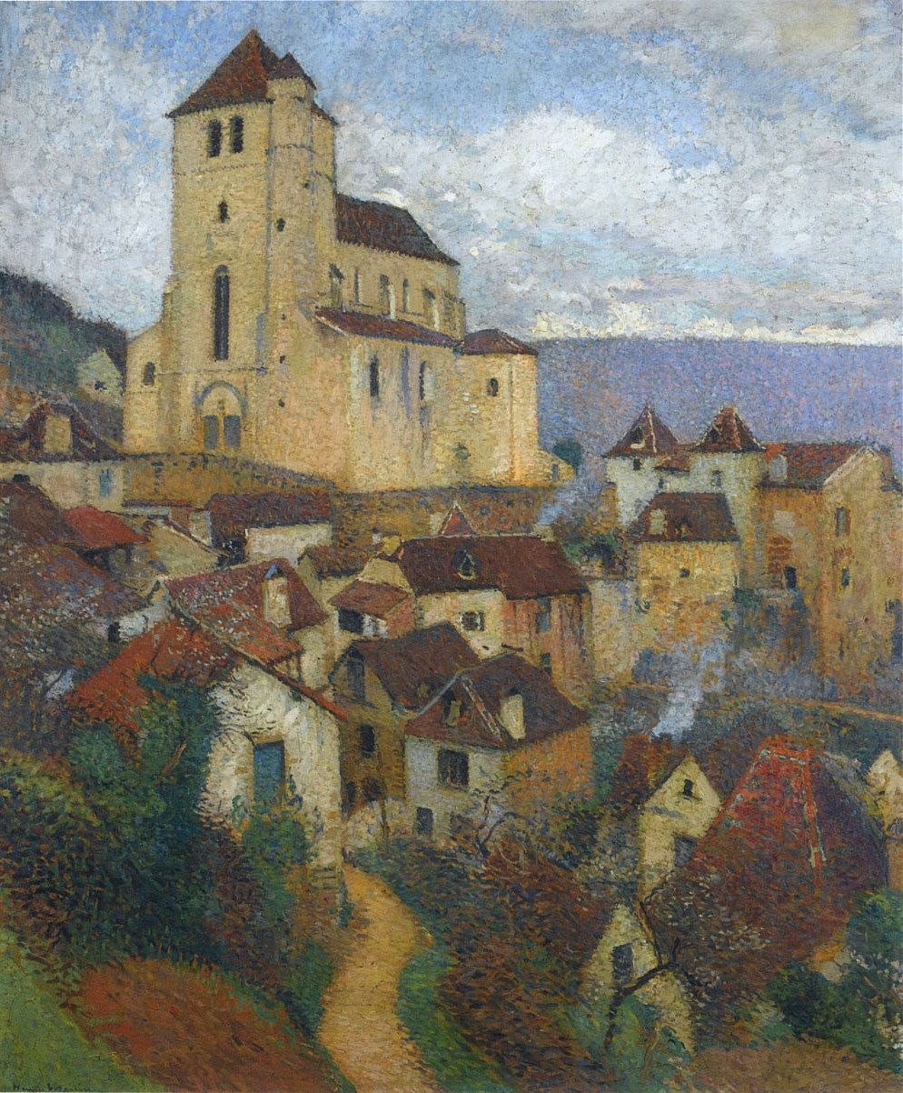 Saint Cirq Lapopie Henri Martin tablo - Dekolata
