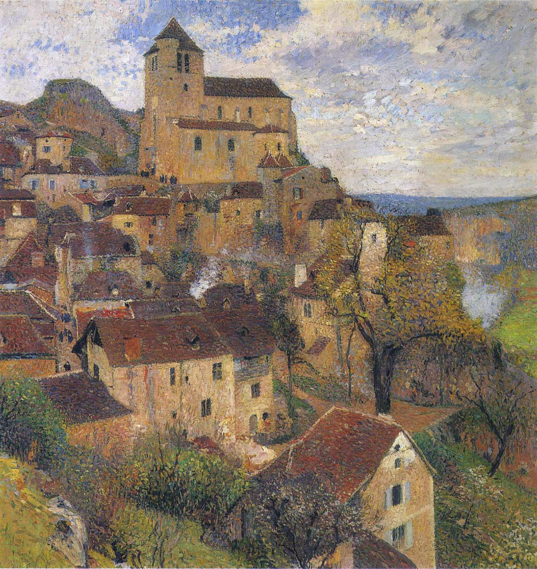 Saint Cirq Lapopie (1929) Henri Martin tablo - Dekolata