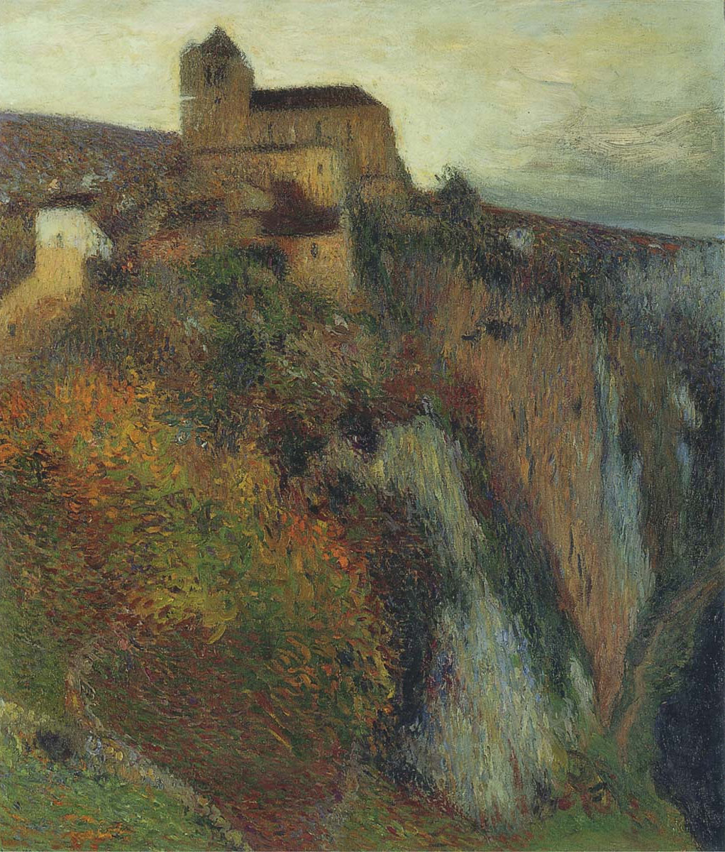 Saint Cirq Lapopie in Evening (1897) – Henri Martin Tablo