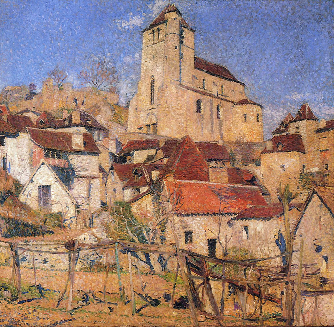 Saint Cirq Lapopie over the Roofs Henri Martin tablo - Dekolata