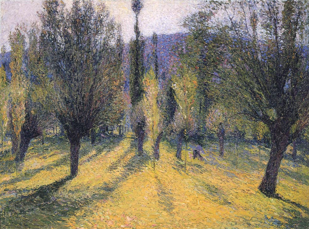 Sun through the Poplar Henri Martin tablo - Dekolata