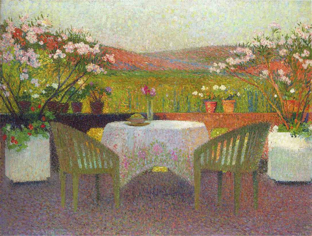Terrace in Marquayrol Henri Martin tablo - Dekolata