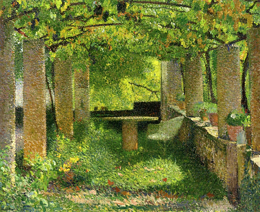 The Arbour (1900) Henri Martin tablo - Dekolata
