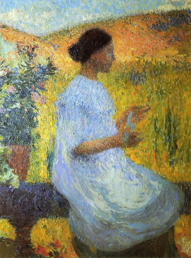 The Blue Dress (1917) Henri Martin tablo - Dekolata