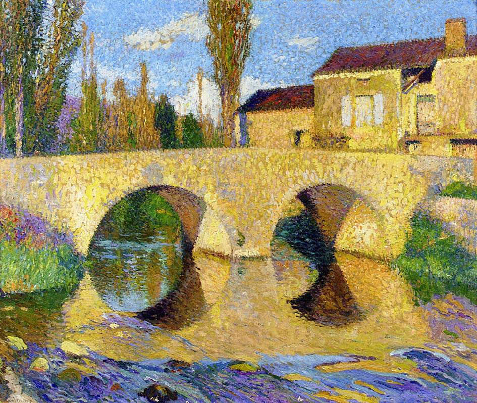 The Bridge of Bastiide du Vert (1905) Henri Martin tablo - Dekolata