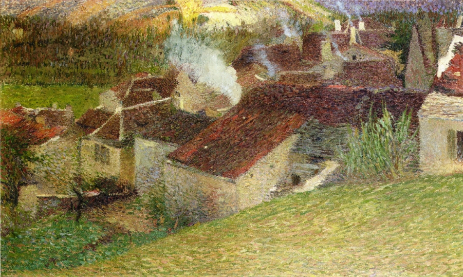 The Center of La Bastide du Vert (1910) – Henri Martin Tablo