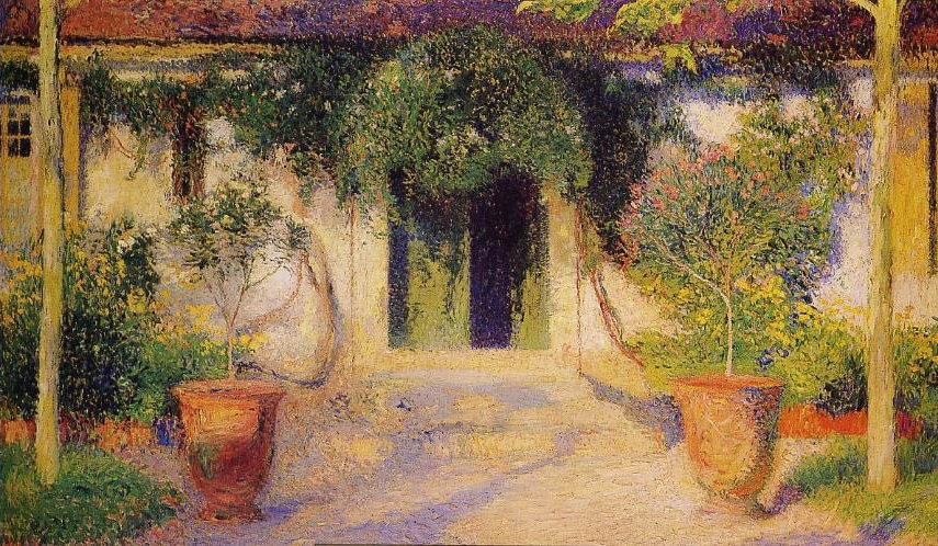 The Green Door Henri Martin tablo - Dekolata