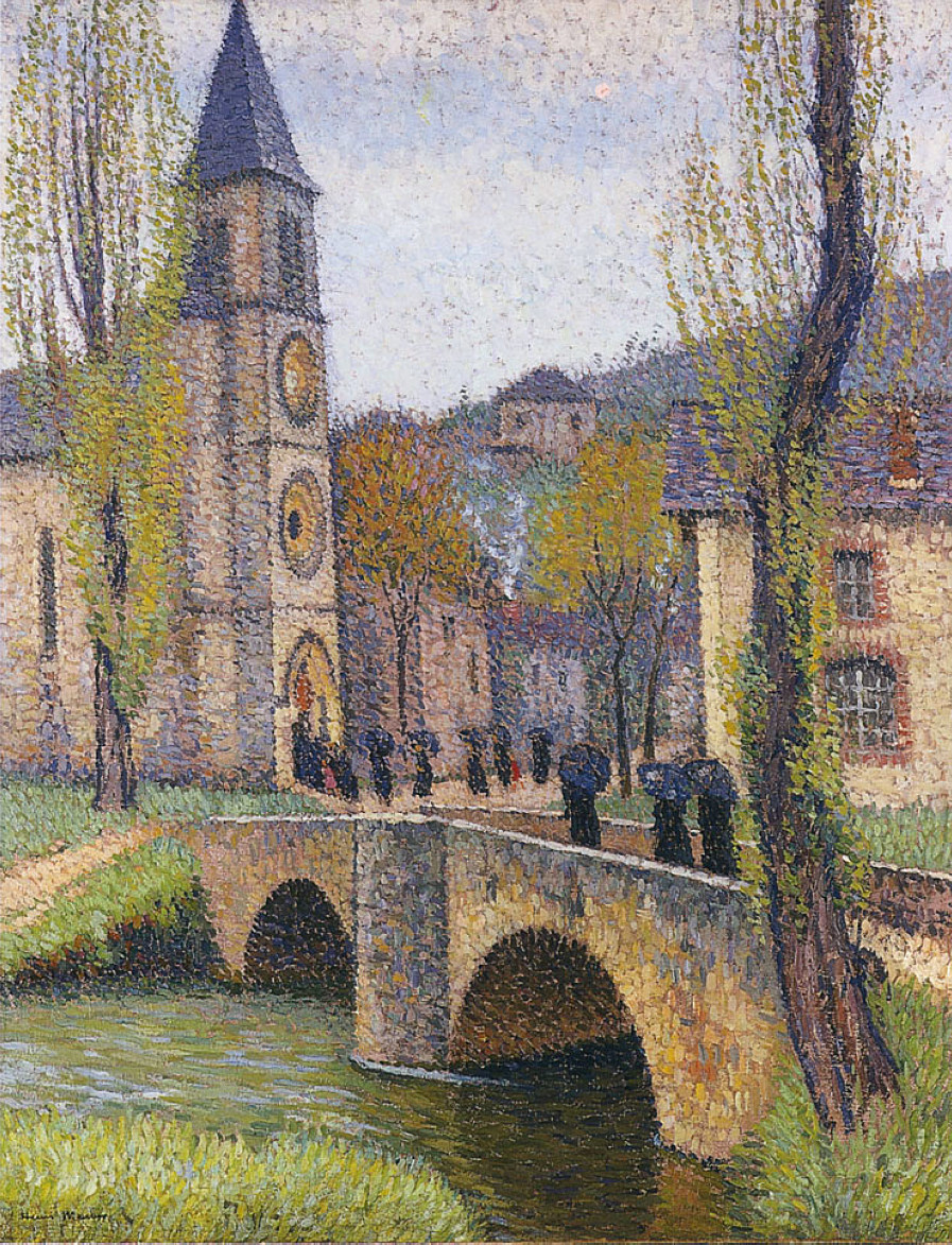 The Hour of Mass in Labastide du Vert Henri Martin tablo - Dekolata