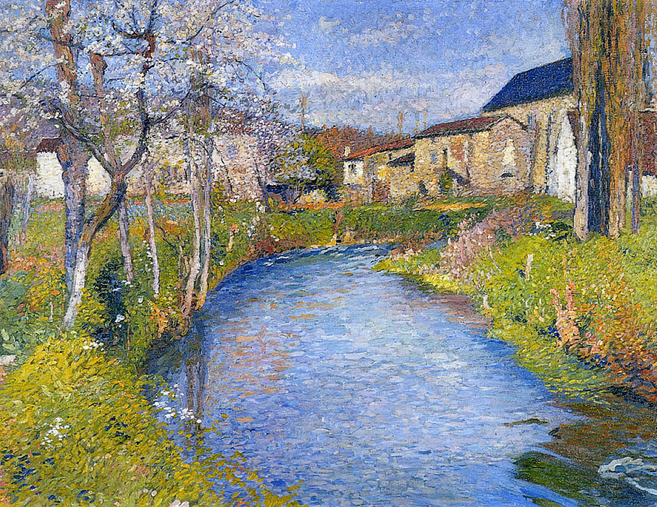 The Labastide du Vert in Spring Henri Martin tablo - Dekolata
